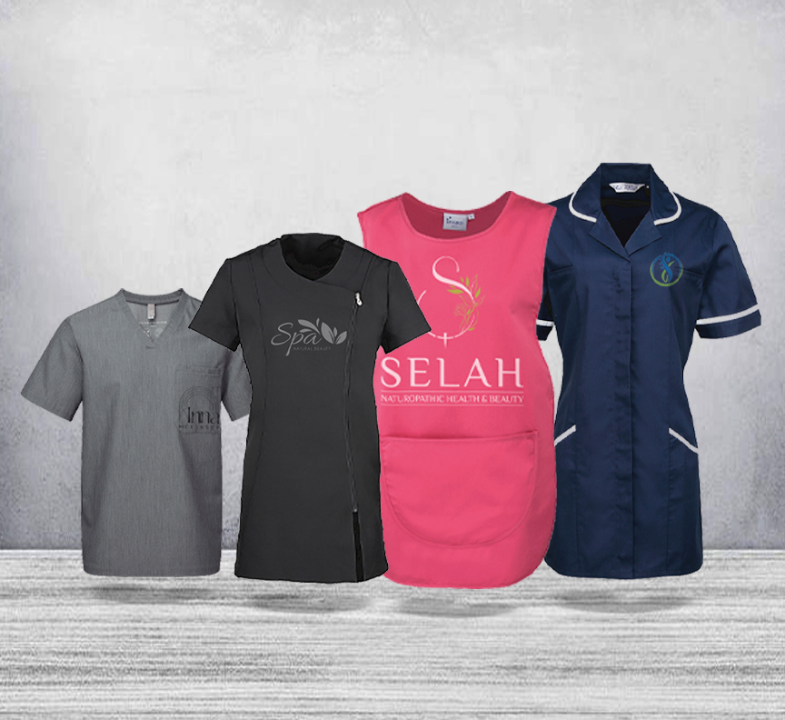 Custom Salon & Healthcare Uniforms, Printed Wear