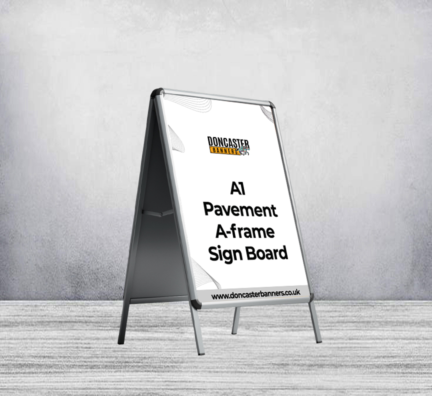 A1 Pavement A-frame Sign Board (With Printed Poster)