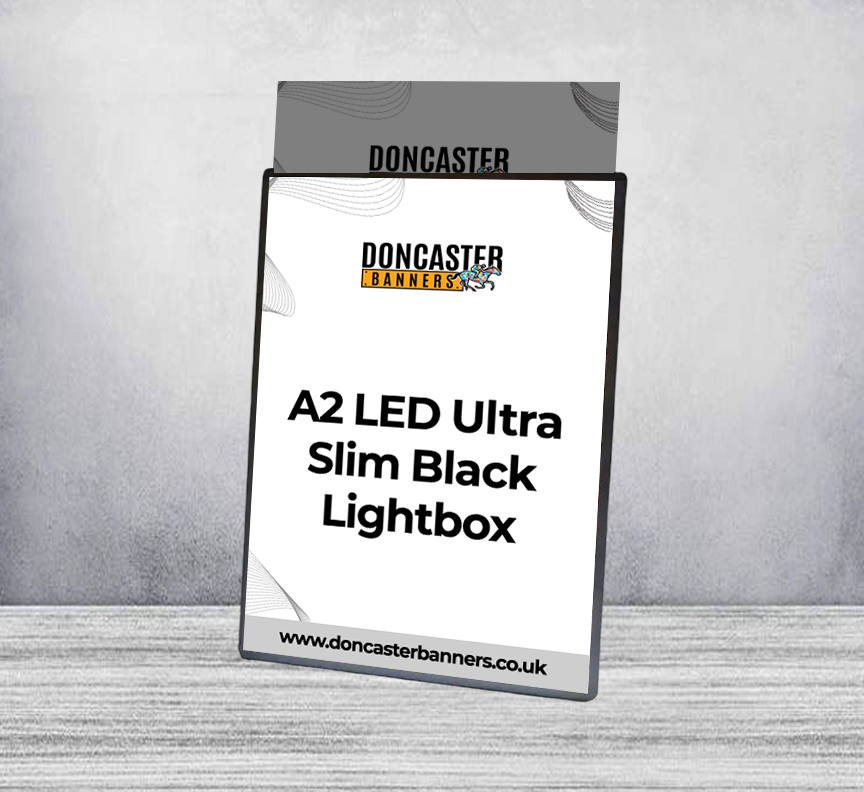 A2 LED Ultra Slim Black Lightbox