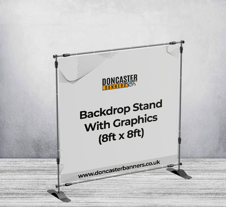 Backdrop Stand With Graphics (8ft x 8ft)