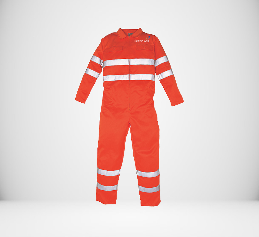 Custom Printed Hi Vis Work Coverall