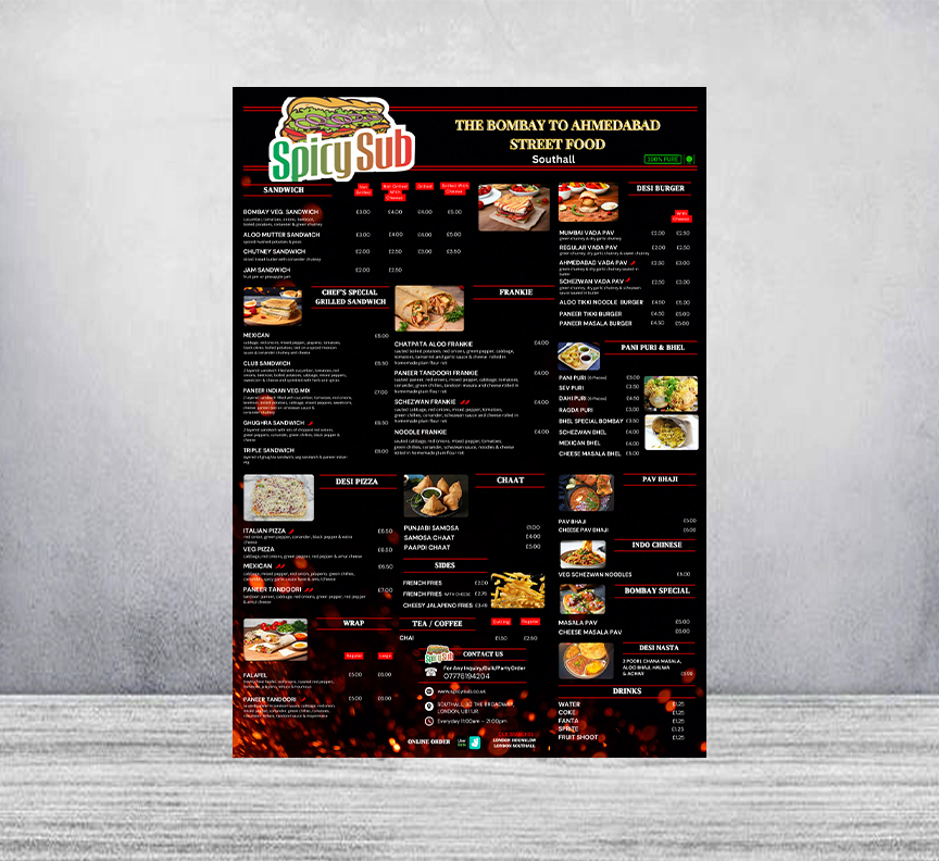 Menu Design