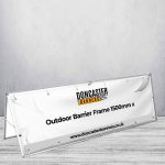 Outdoor Barrier Frame 1500mm x 700mm (With Banner)