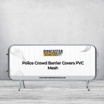 Police Crowd Barrier Covers PVC Mesh