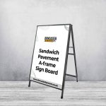 Sandwich Pavement A-frame Sign Board 900mm x 600mm (with Printed Graphics)